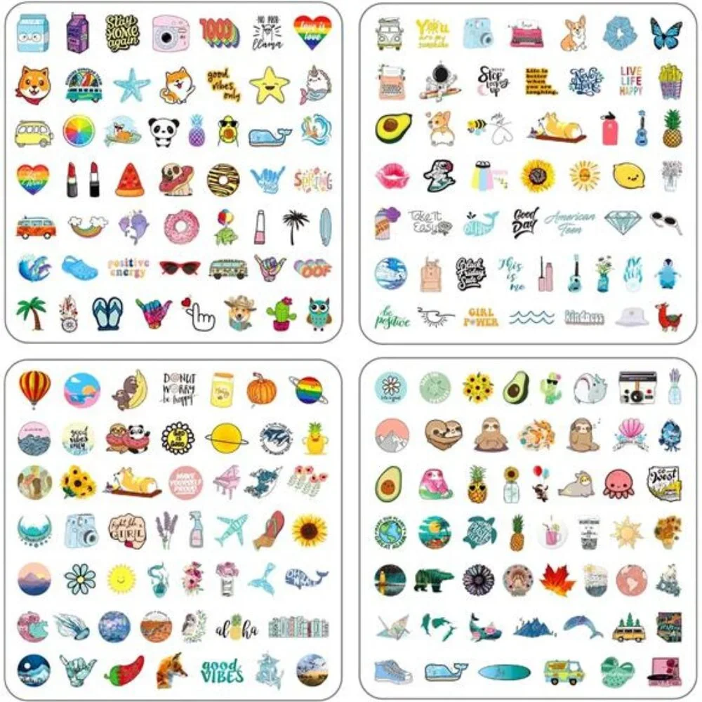 200 PCS Water Bottle Stickers for Kids Teens, Cute Vinyl Laptop‎ Sticker
